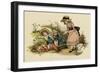 Illustration, the Queen of the Pirate Isle-Kate Greenaway-Framed Art Print