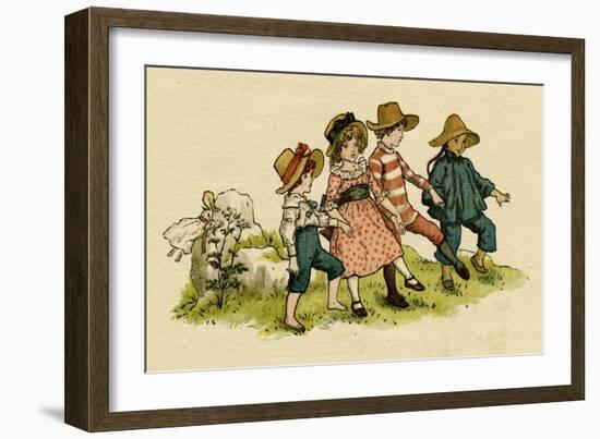 Illustration, the Queen of the Pirate Isle-Kate Greenaway-Framed Art Print