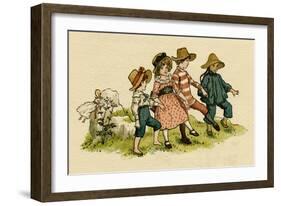 Illustration, the Queen of the Pirate Isle-Kate Greenaway-Framed Art Print