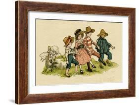 Illustration, the Queen of the Pirate Isle-Kate Greenaway-Framed Art Print