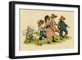 Illustration, the Queen of the Pirate Isle-Kate Greenaway-Framed Art Print