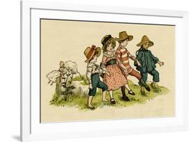 Illustration, the Queen of the Pirate Isle-Kate Greenaway-Framed Art Print