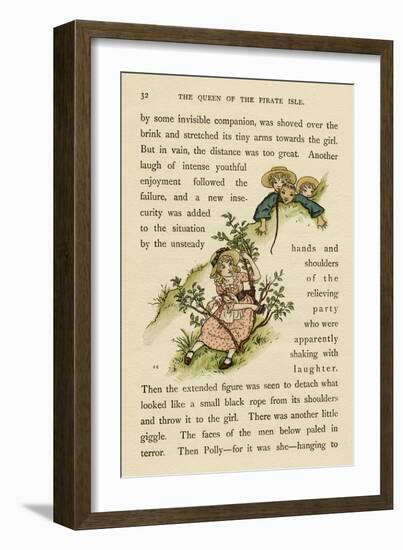 Illustration, the Queen of the Pirate Isle-Kate Greenaway-Framed Art Print