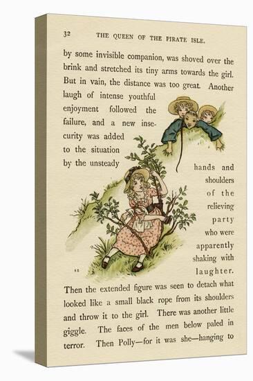 Illustration, the Queen of the Pirate Isle-Kate Greenaway-Stretched Canvas