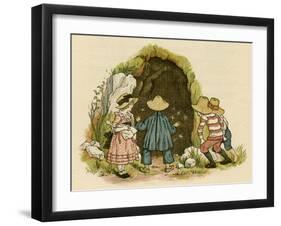 Illustration, the Queen of the Pirate Isle-Kate Greenaway-Framed Art Print