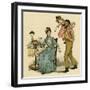 Illustration, the Queen of the Pirate Isle-Kate Greenaway-Framed Art Print