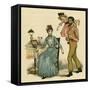 Illustration, the Queen of the Pirate Isle-Kate Greenaway-Framed Stretched Canvas