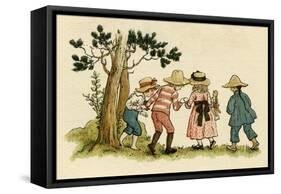 Illustration, the Queen of the Pirate Isle-Kate Greenaway-Framed Stretched Canvas