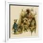 Illustration, the Queen of the Pirate Isle-Kate Greenaway-Framed Art Print