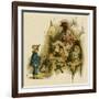 Illustration, the Queen of the Pirate Isle-Kate Greenaway-Framed Art Print