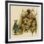 Illustration, the Queen of the Pirate Isle-Kate Greenaway-Framed Art Print