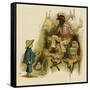 Illustration, the Queen of the Pirate Isle-Kate Greenaway-Framed Stretched Canvas