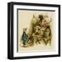 Illustration, the Queen of the Pirate Isle-Kate Greenaway-Framed Art Print