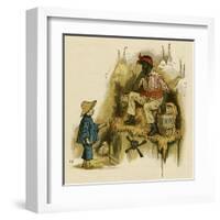 Illustration, the Queen of the Pirate Isle-Kate Greenaway-Framed Art Print