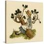 Illustration, the Queen of the Pirate Isle-Kate Greenaway-Stretched Canvas