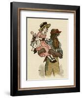 Illustration, the Queen of the Pirate Isle-Kate Greenaway-Framed Art Print