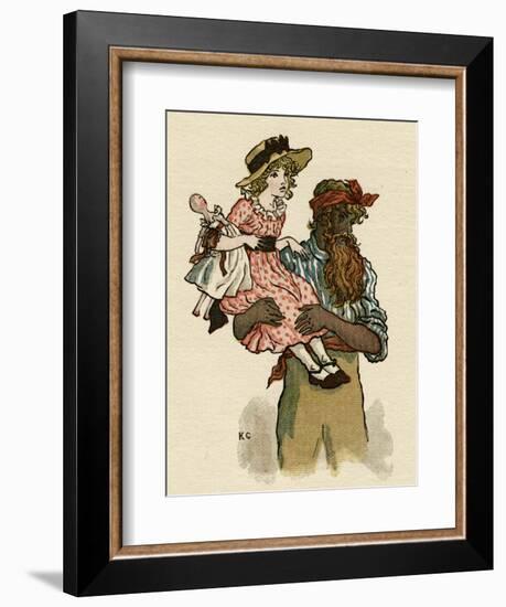 Illustration, the Queen of the Pirate Isle-Kate Greenaway-Framed Art Print