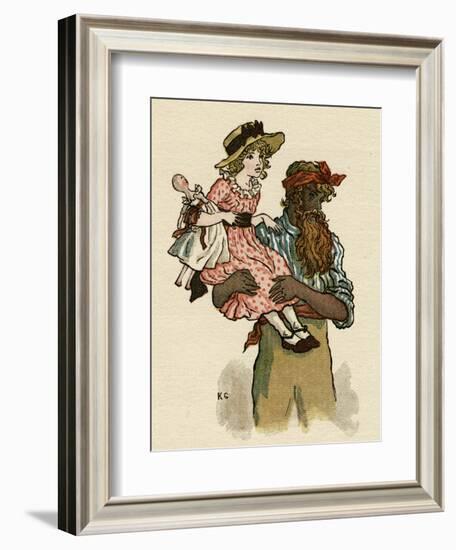 Illustration, the Queen of the Pirate Isle-Kate Greenaway-Framed Art Print