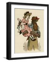 Illustration, the Queen of the Pirate Isle-Kate Greenaway-Framed Art Print