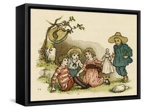 Illustration, the Queen of the Pirate Isle-Kate Greenaway-Framed Stretched Canvas