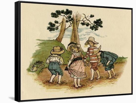 Illustration, the Queen of the Pirate Isle-Kate Greenaway-Framed Stretched Canvas