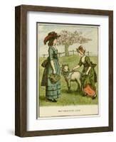 Illustration, the Ungrateful Lamb-Kate Greenaway-Framed Art Print