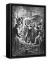 Illustration to Black Cat-Edgar Allan Poe-Framed Stretched Canvas