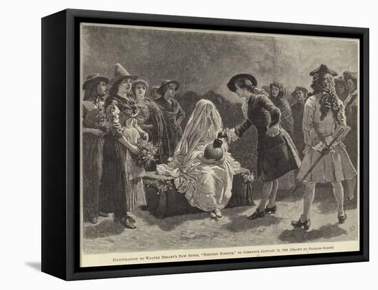 Illustration to Dorothy Forster by Walter Besant-Charles Green-Framed Stretched Canvas