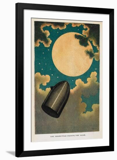 Illustration to From the Earth to the Moon by Jules Verne, 1877-null-Framed Giclee Print