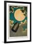 Illustration to From the Earth to the Moon by Jules Verne, 1877-null-Framed Premium Giclee Print