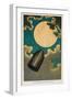 Illustration to From the Earth to the Moon by Jules Verne, 1877-null-Framed Giclee Print