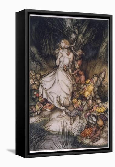 Illustration to Goblin Market-Arthur Rackham-Framed Stretched Canvas