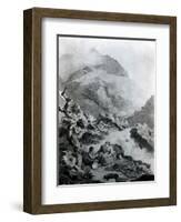 Illustration to Jean-Jacques Rousseau's 'Nouvelle Héloise' 1786 (Pen and Ink with W/C)-Francis Wheatley-Framed Giclee Print