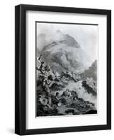 Illustration to Jean-Jacques Rousseau's 'Nouvelle Héloise' 1786 (Pen and Ink with W/C)-Francis Wheatley-Framed Giclee Print