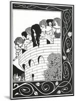 Illustration to Morte D'Arthur-Aubrey Beardsley-Mounted Art Print