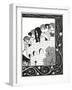 Illustration to Morte D'Arthur-Aubrey Beardsley-Framed Art Print