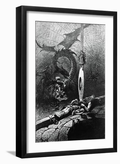Illustration to Pit and Pendulum-Edgar Allan Poe-Framed Giclee Print
