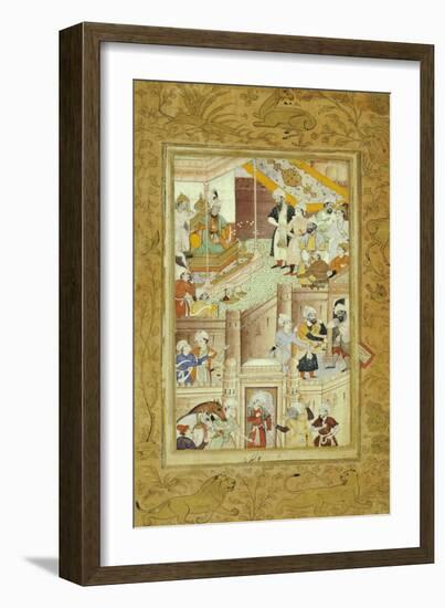 Illustration to the Baburnama-null-Framed Giclee Print