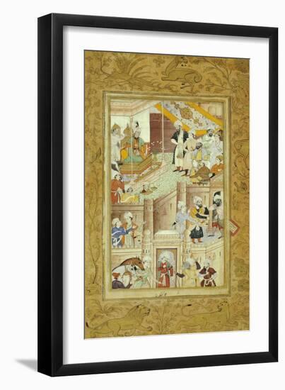 Illustration to the Baburnama-null-Framed Giclee Print