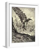 Illustration to the Book Don Quixote De La Mancha by M. De Cervantes, 1863-Gustave Doré-Framed Giclee Print