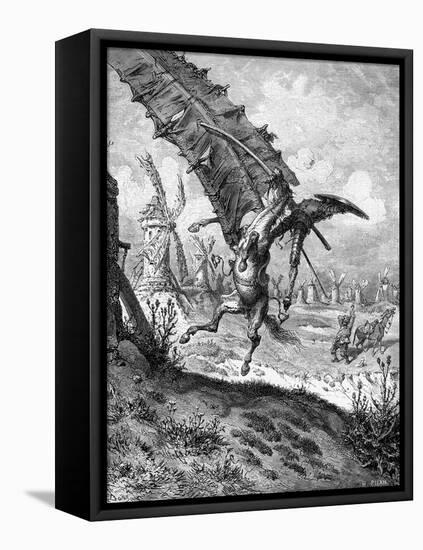 Illustration to the Book Don Quixote De La Mancha by M. De Cervantes, 1863-Gustave Dor?-Framed Stretched Canvas