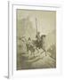 Illustration to the Book Don Quixote De La Mancha by M. De Cervantes, 1863-Gustave Doré-Framed Giclee Print