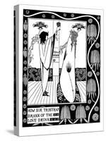 Illustration to the Book Le Morte D'Arthur by Sir Thomas Malory-Aubrey Beardsley-Stretched Canvas