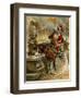 Illustration to the Book the Surprising Adventures of Baron Münchhausen, 1896-Gottfried Franz-Framed Giclee Print