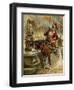 Illustration to the Book the Surprising Adventures of Baron Münchhausen, 1896-Gottfried Franz-Framed Giclee Print