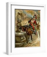 Illustration to the Book the Surprising Adventures of Baron Münchhausen, 1896-Gottfried Franz-Framed Giclee Print