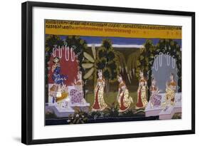 Illustration to the Gita Gorinda, Mewar 1720-1730-null-Framed Giclee Print