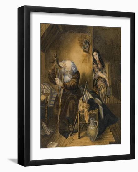 Illustration to the Novel Wilhelm Meister's Apprenticeship-Karl Pavlovich Briullov-Framed Giclee Print