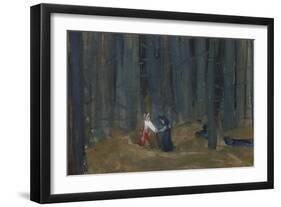 Illustration to the Tale of the Dead Princess and the Seven Knights-Sergei Vasilyevich Malyutin-Framed Giclee Print