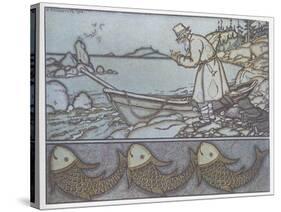 Illustration to the The Tale of the Fisherman and the Fish-Ivan Yakovlevich Bilibin-Stretched Canvas